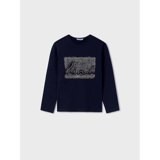 Mayoral Bluzka 830 Granatowy Regular Fit ze sklepu MODIVO w kategorii T-shirty chłopięce - zdjęcie 182723588
