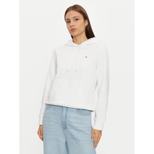 Tommy Jeans Bluza DW0DW19958 Biały Regular Fit ze sklepu MODIVO w kategorii Bluzy damskie - zdjęcie 182723596