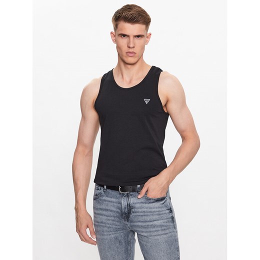 Guess Tank top U97M02 K6YW1 Czarny Regular Fit ze sklepu MODIVO w kategorii T-shirty męskie - zdjęcie 182723625