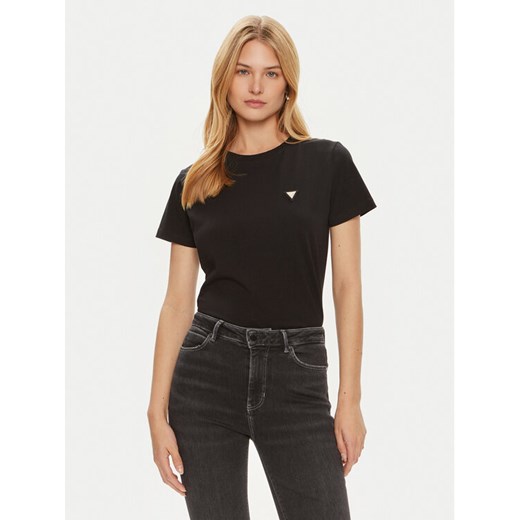 Guess T-Shirt V4YI09 J1314 Czarny Regular Fit ze sklepu MODIVO w kategorii Bluzki damskie - zdjęcie 182723705