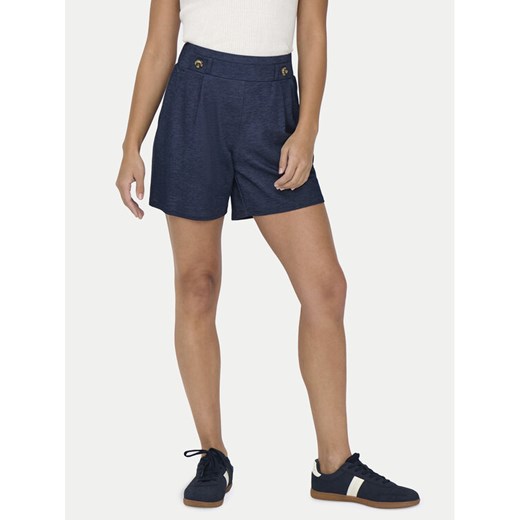 JDY Szorty materiałowe Birdie Geggo 15320995 Granatowy Regular Fit ze sklepu MODIVO w kategorii Szorty - zdjęcie 182723706