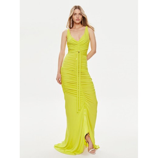 Elisabetta Franchi Sukienka wieczorowa AB-590-42E2-V780 Zielony Slim Fit ze sklepu MODIVO w kategorii Sukienki - zdjęcie 182723715