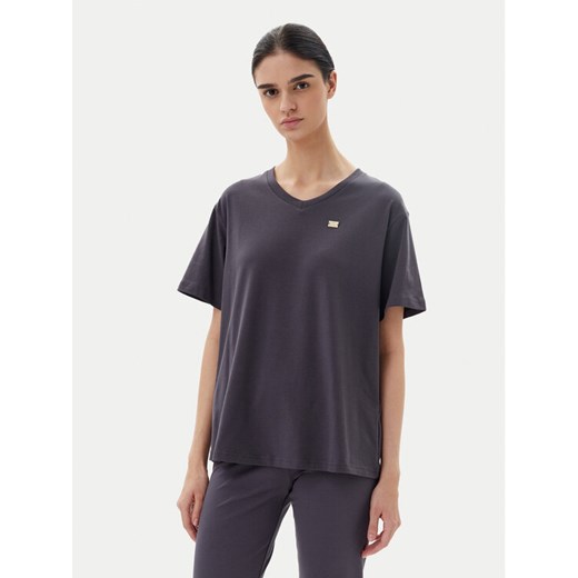 EA7 Emporio Armani T-Shirt 7W000029 AF10373 U8115 Szary Loose Fit ze sklepu MODIVO w kategorii Bluzki damskie - zdjęcie 182723735