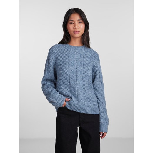 Pieces Sweter 17140372 Niebieski Regular Fit ze sklepu MODIVO w kategorii Swetry damskie - zdjęcie 182723767