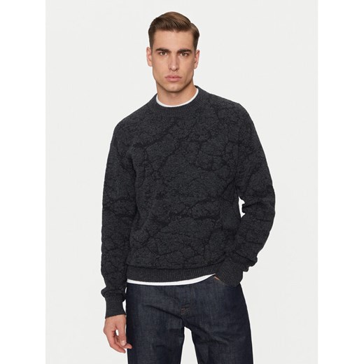 Boss Sweter Kratere 50523579 Czarny Relaxed Fit ze sklepu MODIVO w kategorii Swetry męskie - zdjęcie 182723845