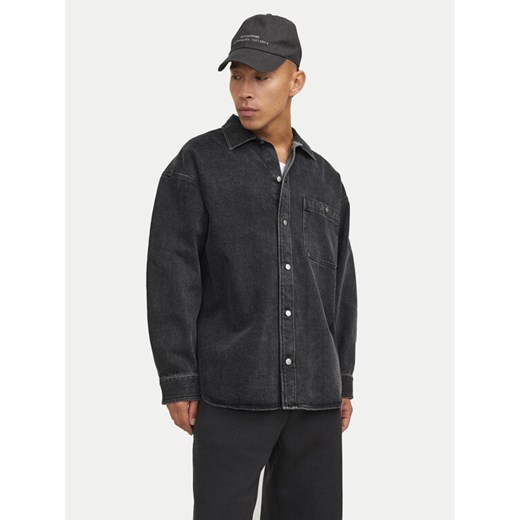 Jack&Jones Koszula jeansowa Santorini 12250602 Czarny Relaxed Fit ze sklepu MODIVO w kategorii Koszule męskie - zdjęcie 182723858