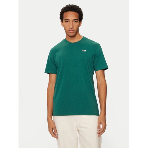Fila T-Shirt Berloz FAM0340 Zielony Regular Fit ze sklepu MODIVO w kategorii T-shirty męskie - zdjęcie 182723888