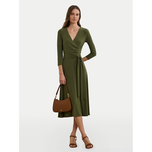 LAUREN RALPH LAUREN Sukienka codzienna 250769904042 Khaki Regular Fit ze sklepu MODIVO w kategorii Sukienki - zdjęcie 182723908