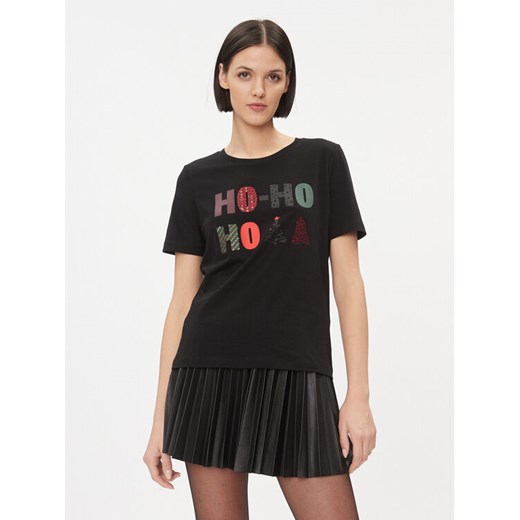 Vila T-Shirt 14090227 Czarny Regular Fit ze sklepu MODIVO w kategorii Bluzki damskie - zdjęcie 182723909