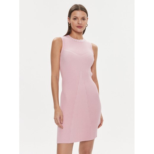 Guess Sukienka codzienna Allie W4RK20 Z2YN2 Różowy Bodycon Fit ze sklepu MODIVO w kategorii Sukienki - zdjęcie 182723966