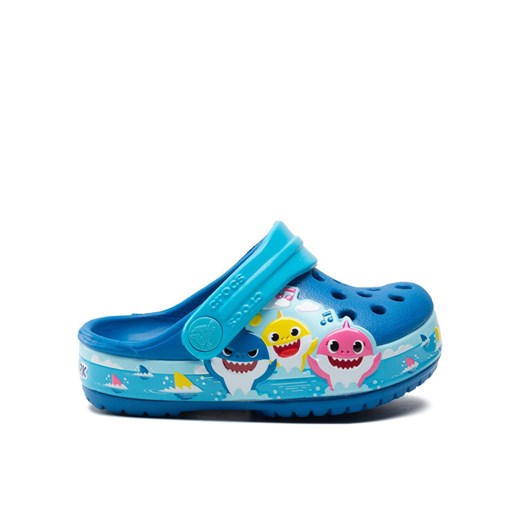 Crocs Klapki Crocsflbaby Shark Band Clog T 207066 Niebieski ze sklepu MODIVO w kategorii Klapki dziecięce - zdjęcie 182723968