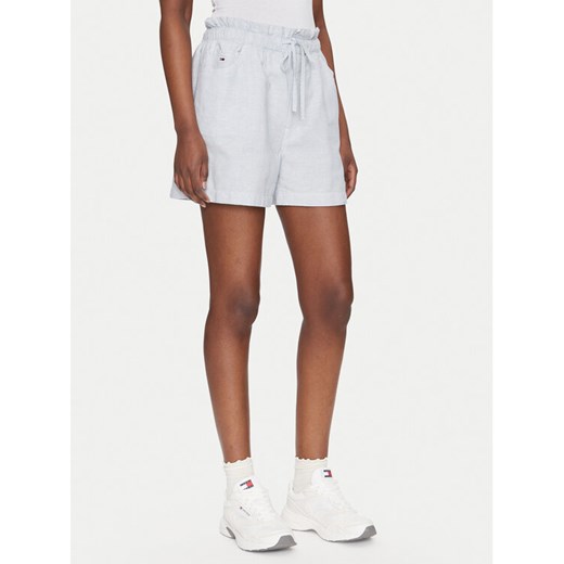 Tommy Jeans Szorty materiałowe DW0DW20360 Niebieski Regular Fit ze sklepu MODIVO w kategorii Szorty - zdjęcie 182724026