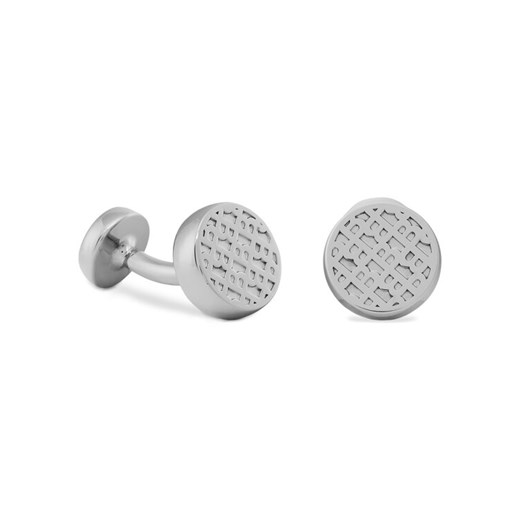 BOSS Spinki do mankietów B-Monogram4ro 50532326 Srebrny ze sklepu MODIVO w kategorii Spinki do mankietów - zdjęcie 182724039