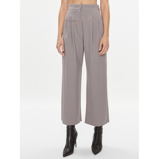 Marella Spodnie materiałowe Fante 2331360636200 Szary Relaxed Fit ze sklepu MODIVO w kategorii Spodnie damskie - zdjęcie 182724087