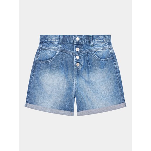 Guess Szorty jeansowe J3GD16 D4MU2 Niebieski Relaxed Fit Guess 10Y MODIVO