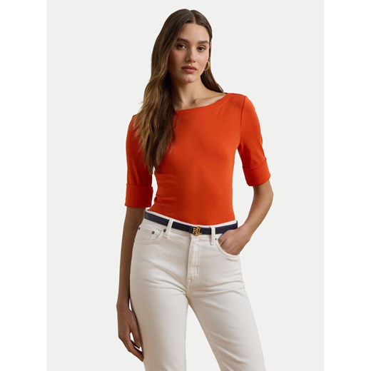 LAUREN RALPH LAUREN Bluzka 200654963186 Pomarańczowy Slim Fit L MODIVO