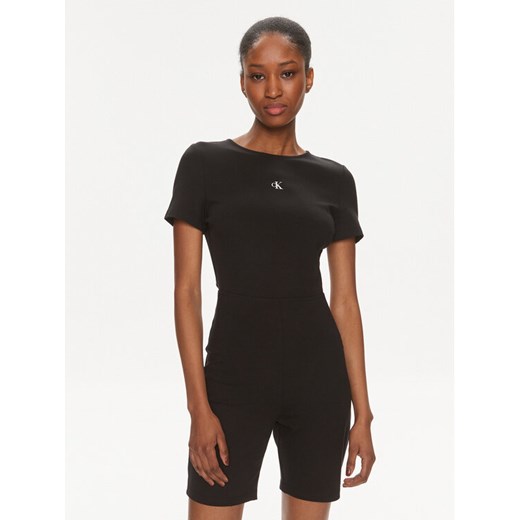 Calvin Klein Jeans Kombinezon Archival J20J223172 Czarny Slim Fit ze sklepu MODIVO w kategorii Kombinezony damskie - zdjęcie 182724219