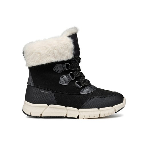 Geox Śniegowce J Flexyper Girl B Ab J46APA 0AU50 C9B1P M Czarny ze sklepu MODIVO w kategorii Buty zimowe dziecięce - zdjęcie 182724249