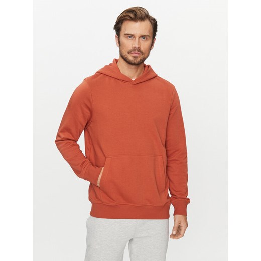 4F Bluza 4FAW23TSWSM688 Brązowy Regular Fit ze sklepu MODIVO w kategorii Bluzy męskie - zdjęcie 182724319