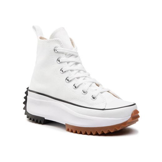 Converse Sneakersy Run Star Hike Hi 166799C Biały ze sklepu MODIVO w kategorii Trampki damskie - zdjęcie 182724328