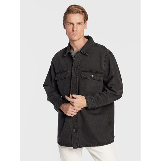 Lindbergh Kurtka jeansowa 30-304025DEB Czarny Regular Fit ze sklepu MODIVO w kategorii Kurtki męskie - zdjęcie 182724377