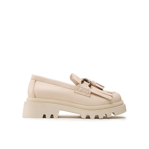 Badura Loafersy 22SS24 Beżowy ze sklepu MODIVO w kategorii Półbuty damskie - zdjęcie 182724446