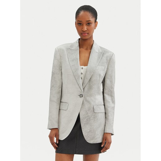 PINKO Marynarka For You 104716 A2BP Szary Regular Fit ze sklepu MODIVO w kategorii Marynarki damskie - zdjęcie 182724449