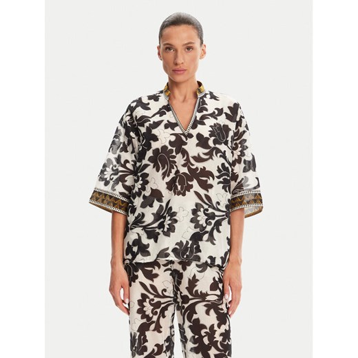 Devotion TWINS Bluzka Ethnic 025.004G Czarny Loose Fit ze sklepu MODIVO w kategorii Bluzki damskie - zdjęcie 182724467