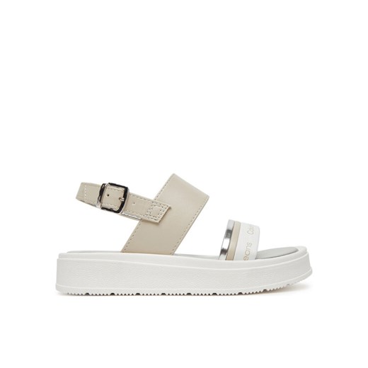 Calvin Klein Jeans Sandały V4A2-82053-0371A M Beżowy ze sklepu MODIVO w kategorii Sandały dziecięce - zdjęcie 182724469