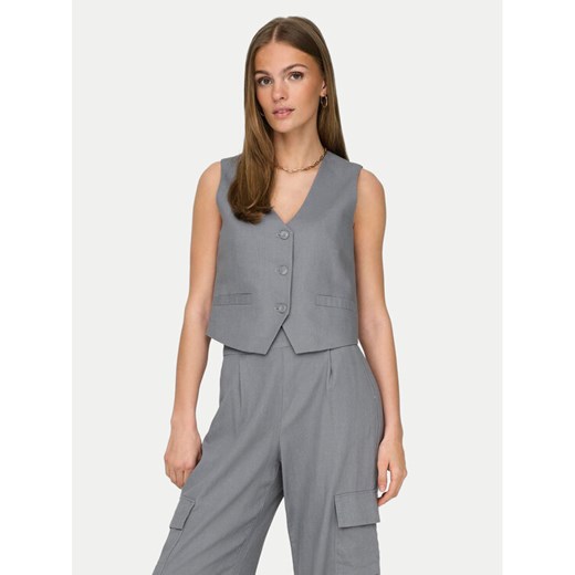 JDY Kamizelka Maya 15324995 Szary Regular Fit ze sklepu MODIVO w kategorii Kamizelki damskie - zdjęcie 182724528