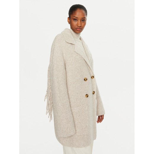 Marella Kardigan Mastice 2423906025 Écru Regular Fit ze sklepu MODIVO w kategorii Swetry damskie - zdjęcie 182724577