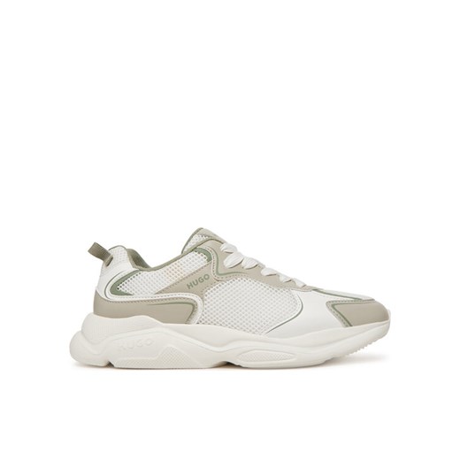 HUGO Sneakersy Leon Runn Mepu 50541578 Biały ze sklepu MODIVO w kategorii Buty sportowe damskie - zdjęcie 182724587