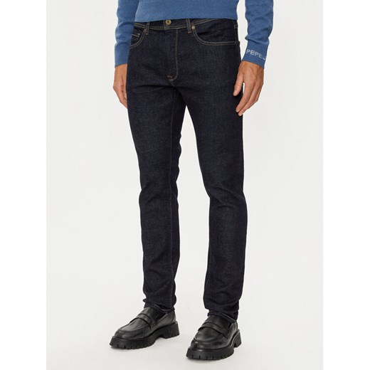 Pepe Jeans Jeansy PM207390 Granatowy Tapered Fit ze sklepu MODIVO w kategorii Jeansy męskie - zdjęcie 182724606