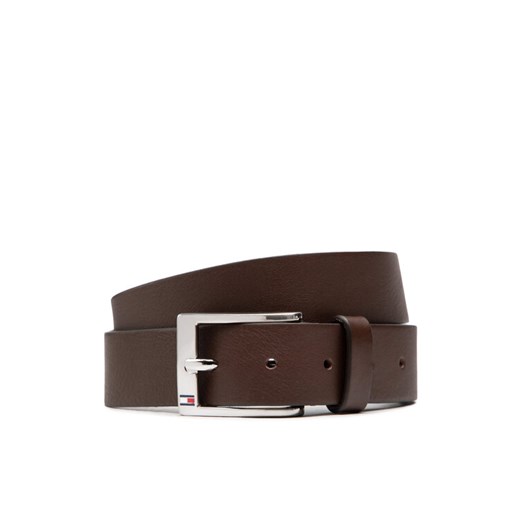 Tommy Hilfiger Pasek Męski New Aly Belt AM0AM08363 Brązowy ze sklepu MODIVO w kategorii Paski męskie - zdjęcie 182724639