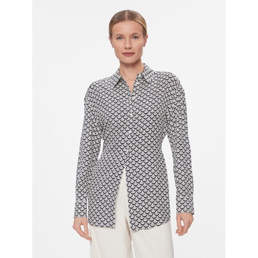 Tommy Hilfiger Koszula Seal Aop Fluid Modern Shirt WW0WW40753 Czarny Regular Fit ze sklepu MODIVO w kategorii Koszule damskie - zdjęcie 182724688