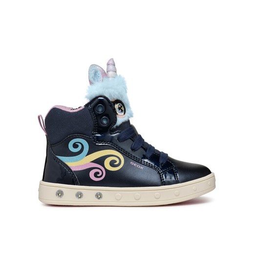 Geox Sneakersy J Skylin Girl J468WA 0NFBH C4243 D Granatowy ze sklepu MODIVO w kategorii Buty sportowe dziecięce - zdjęcie 182724758
