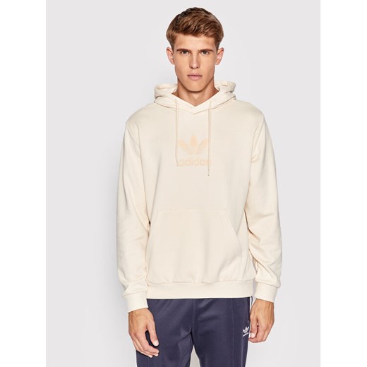 adidas Bluza Trefoil Series Street HK2790 Beżowy Relaxed Fit ze sklepu MODIVO w kategorii Bluzy męskie - zdjęcie 182724767