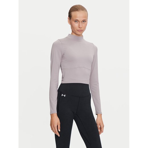 Under Armour Koszulka techniczna Meridian 1380773 Szary Slim Fit ze sklepu MODIVO w kategorii Bluzki damskie - zdjęcie 182724805