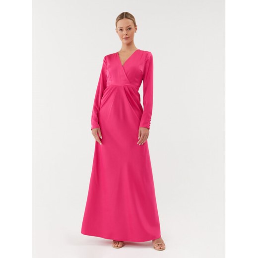 YAS Sukienka wieczorowa 26031520 Różowy Regular Fit ze sklepu MODIVO w kategorii Sukienki - zdjęcie 182724806
