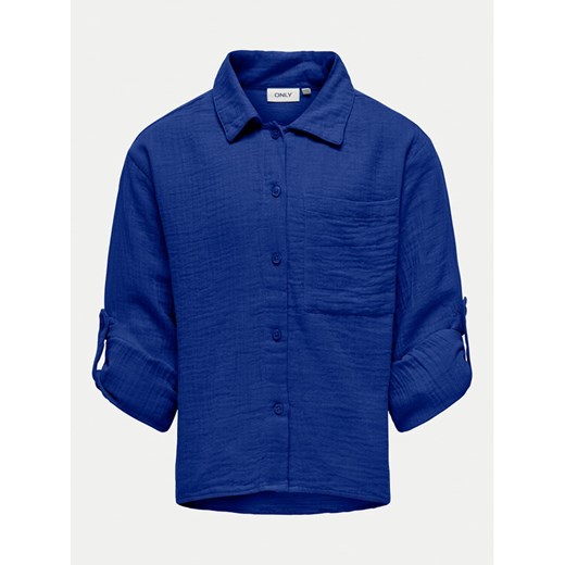 Kids ONLY Koszula Thyra 15325764 Niebieski Regular Fit ze sklepu MODIVO w kategorii Koszule chłopięce - zdjęcie 182724827