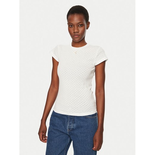Herskind T-Shirt Ludo 5435178 Biały Regular Fit ze sklepu MODIVO w kategorii Bluzki damskie - zdjęcie 182724968