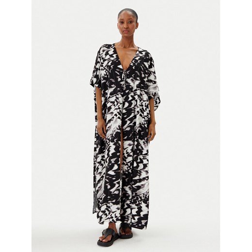Calvin Klein Swimwear Kimono KW0KW02822 Czarny Relaxed Fit ze sklepu MODIVO w kategorii Odzież plażowa - zdjęcie 182725026