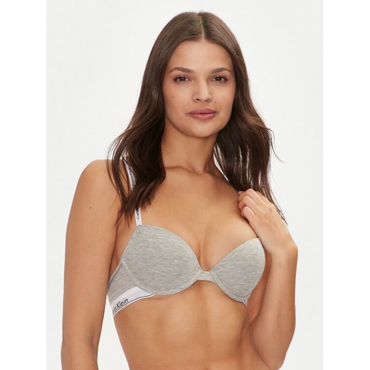 Calvin Klein Underwear Biustonosz z fiszbiną 000QF7936E Szary ze sklepu MODIVO w kategorii Biustonosze - zdjęcie 182725048