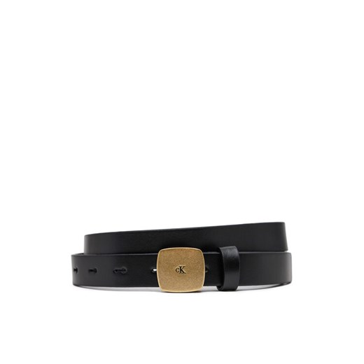 Calvin Klein Jeans Pasek Damski Casual Plaque Buckle 20Mm LV04K7007G Czarny ze sklepu MODIVO w kategorii Paski damskie - zdjęcie 182725108