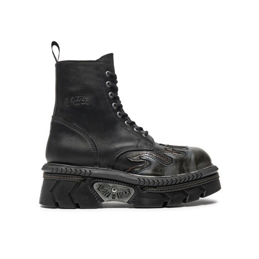 NEW ROCK Glany M-MILI134C-S1 Czarny ze sklepu MODIVO w kategorii Workery damskie - zdjęcie 182725148