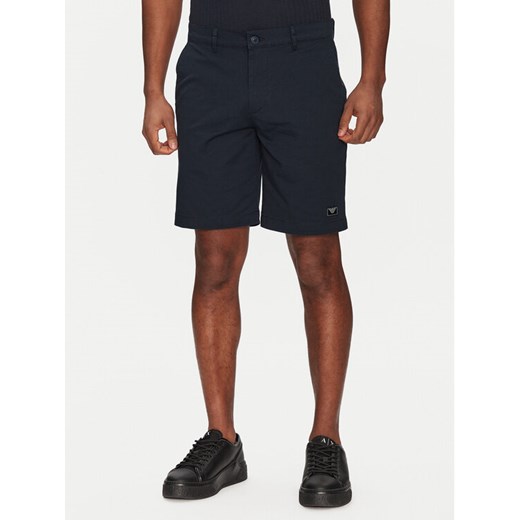Emporio Armani Underwear Szorty materiałowe EM000591 AF12336 UB102 Granatowy Regular Fit ze sklepu MODIVO w kategorii Spodenki męskie - zdjęcie 182725149