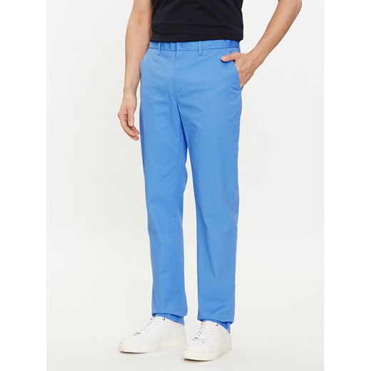 Tommy Hilfiger Chinosy Denton MW0MW25964 Niebieski Straight Fit ze sklepu MODIVO w kategorii Spodnie męskie - zdjęcie 182725189