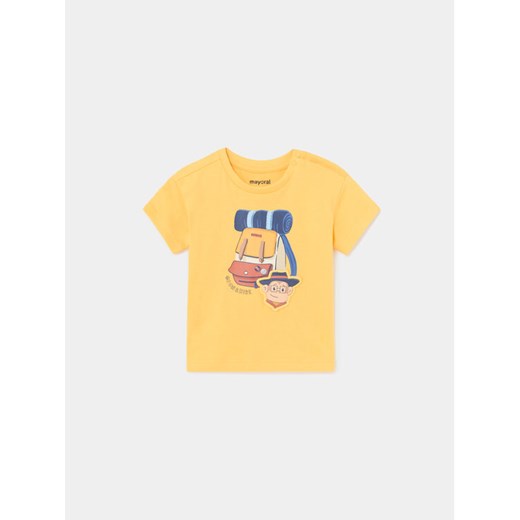 Mayoral T-Shirt 1020 Żółty Regular Fit ze sklepu MODIVO w kategorii Koszulki niemowlęce - zdjęcie 182725238