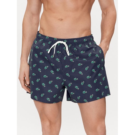 Lacoste Szorty kąpielowe MH7188 Granatowy Regular Fit Lacoste M MODIVO
