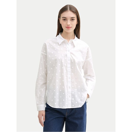 Tom Tailor Denim Koszula 1043137 Biały Regular Fit ze sklepu MODIVO w kategorii Koszule damskie - zdjęcie 182725305